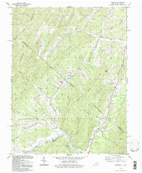 Bergton 1994 topographic map thumbnail
