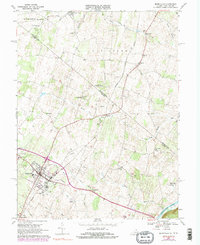 Berryville 1968 topographic map thumbnail