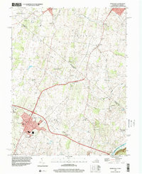 Berryville 1997 topographic map thumbnail