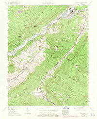 Big Stone Gap 1957 topographic map thumbnail