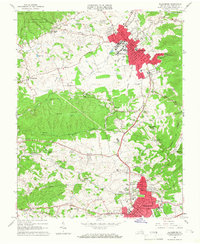 Blacksburg 1965 topographic map thumbnail