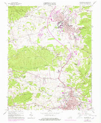 Blacksburg 1965 topographic map thumbnail