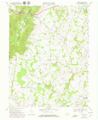Bluemont 1970 topographic map thumbnail