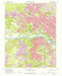 Bon Air 1964 topographic map thumbnail