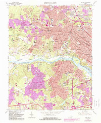 Bon Air 1964 topographic map thumbnail