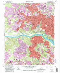 Bon Air 1964 topographic map thumbnail