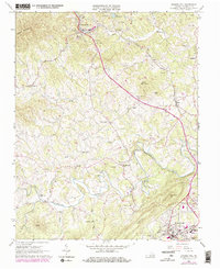 Boones Mill 1963 topographic map thumbnail