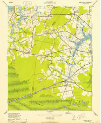 Bowers Hill 1952 topographic map thumbnail