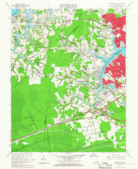 Bowers Hill 1965 topographic map thumbnail
