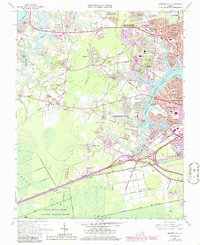 Bowers Hill 1965 topographic map thumbnail