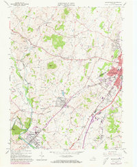 Bridgewater 1964 topographic map thumbnail
