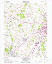 Bridgewater 1964 topographic map thumbnail