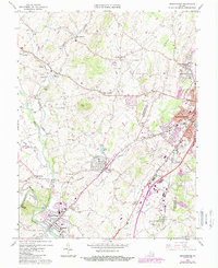 Bridgewater 1964 topographic map thumbnail