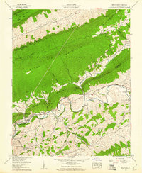 Broadford 1958 topographic map thumbnail