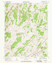 Brownsburg 1967 topographic map thumbnail