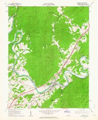 Buchanan 1961 topographic map thumbnail