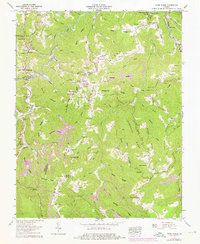Caney Ridge 1958 topographic map thumbnail