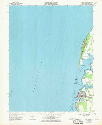 Cape Charles 1968 topographic map thumbnail