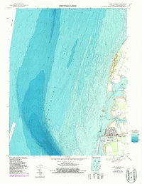 Cape Charles 1968 topographic map thumbnail