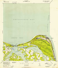 Cape Henry 1952 topographic map thumbnail