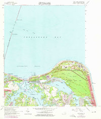 Cape Henry 1964 topographic map thumbnail