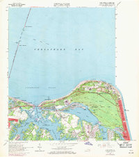 Cape Henry 1964 topographic map thumbnail