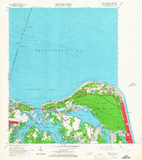 Cape Henry 1964 topographic map thumbnail