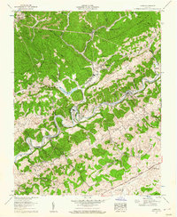 Carbo 1958 topographic map thumbnail