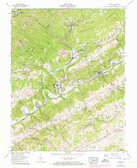 Carbo 1958 topographic map thumbnail