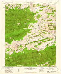 Cedar Springs 1959 topographic map thumbnail