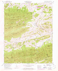 Cedar Springs 1959 topographic map thumbnail