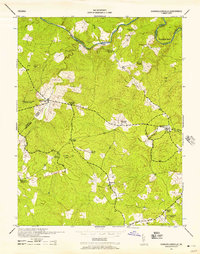 Chancellorsville 1943 topographic map thumbnail