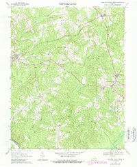 Charlotte Court House 1968 topographic map thumbnail