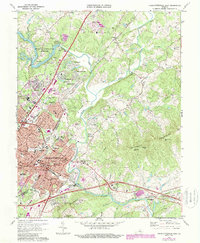 Charlottesville East 1973 topographic map thumbnail