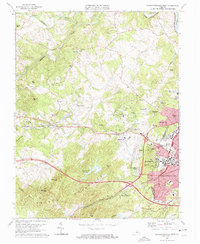 Charlottesville West 1973 topographic map thumbnail