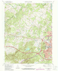Charlottesville West 1973 topographic map thumbnail