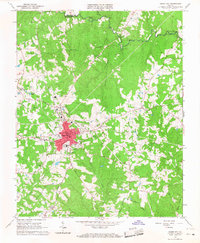 Chase City 1966 topographic map thumbnail