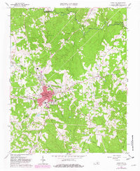 Chase City 1966 topographic map thumbnail