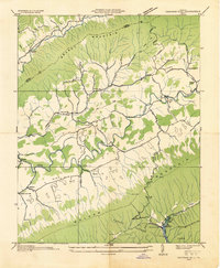 Chatham Hill 1934 topographic map thumbnail