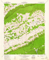 Chatham Hill 1958 topographic map thumbnail