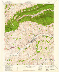Chilhowie 1958 topographic map thumbnail