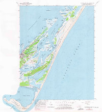 Chincoteague East 1965 topographic map thumbnail