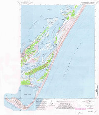 Chincoteague East 1965 topographic map thumbnail