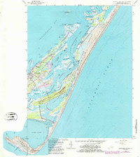 Chincoteague East 1965 topographic map thumbnail