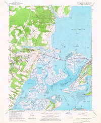 Chincoteague West 1965 topographic map thumbnail