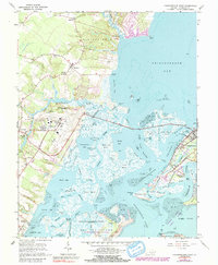 Chincoteague West 1965 topographic map thumbnail