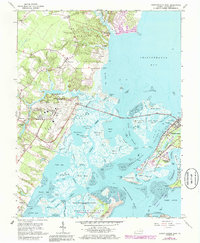 Chincoteague West 1965 topographic map thumbnail