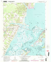 Chincoteague West 1965 topographic map thumbnail
