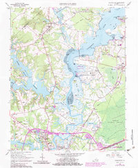Chuckatuck 1965 topographic map thumbnail