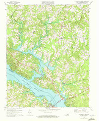 Clarksville North 1968 topographic map thumbnail